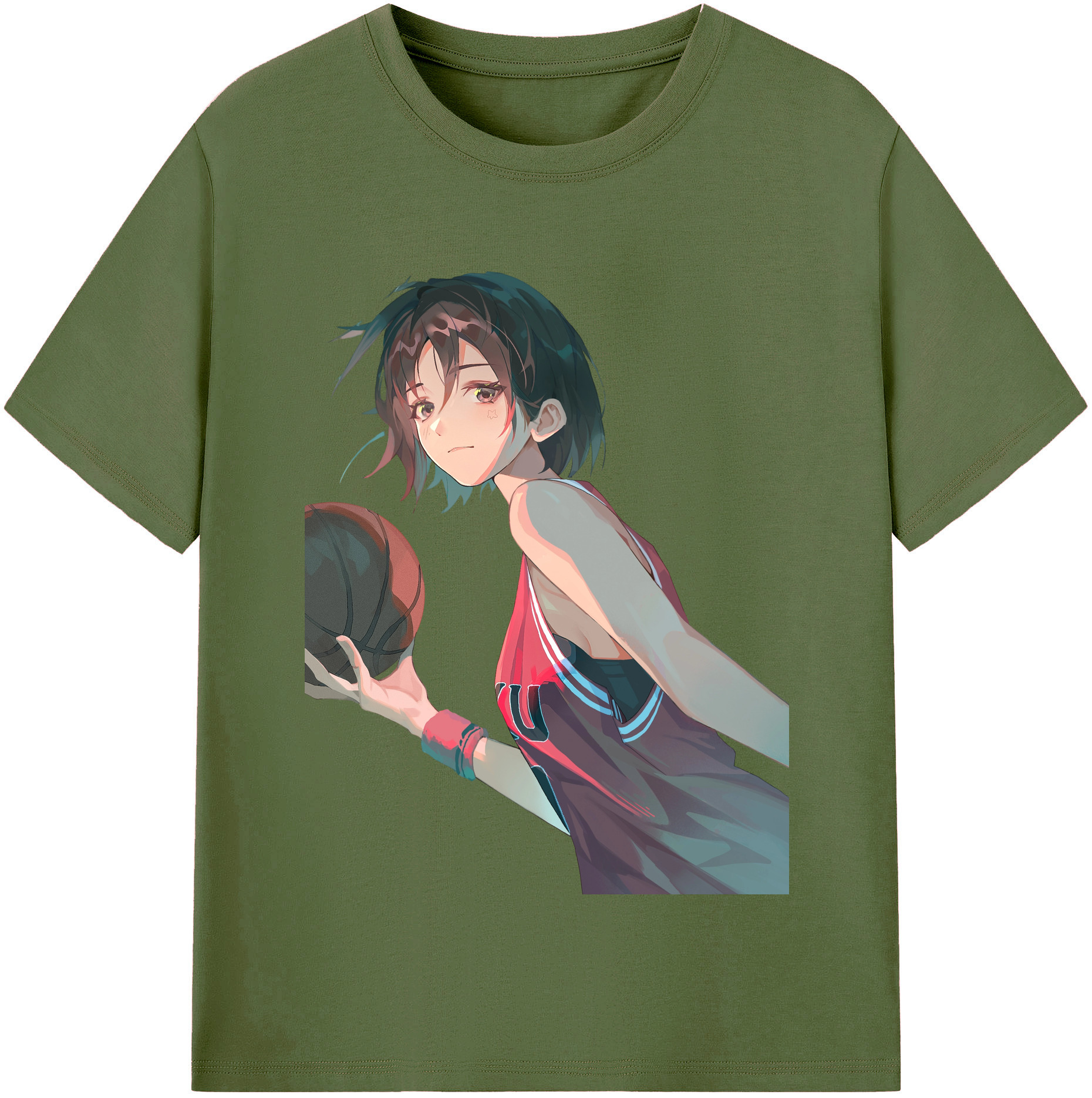 SLAM DUNK／スラムダンク 綿100％半袖Tシャツ（フロントプリント）